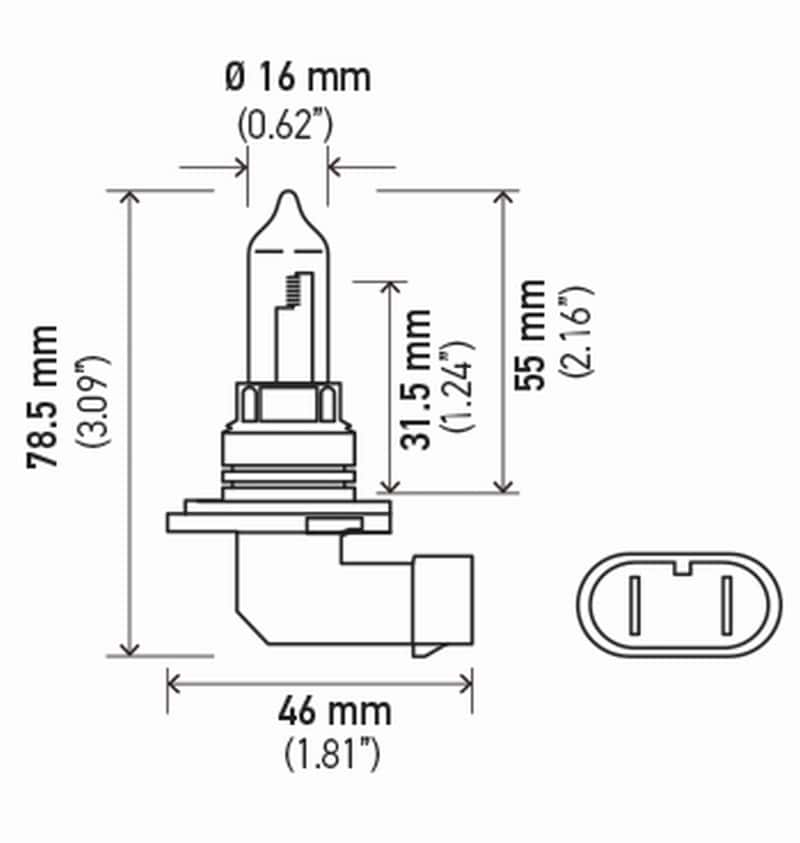 Hella — Hella HB3 9005 12V 100W P2OD T4 High Wattage Bulbs (Pair)
9005 100WTB Hal Bulb - view 3