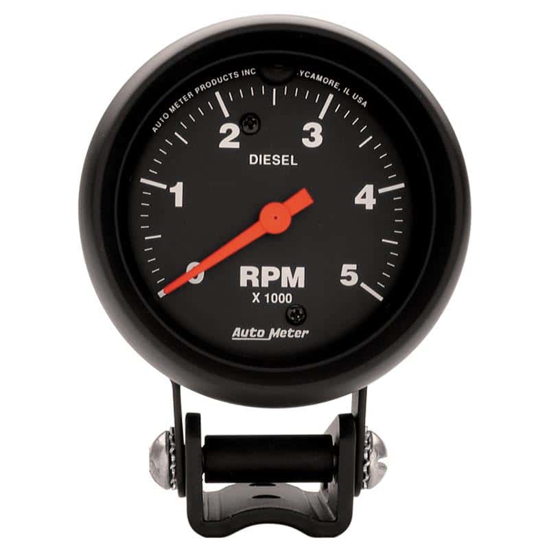 AutoMeter — Autometer Z-Series 2-5/8in 5K RPM Diesel Pedestal Tachometer Gauge
GA 2.6" 5KRPM DSL Z - view 2