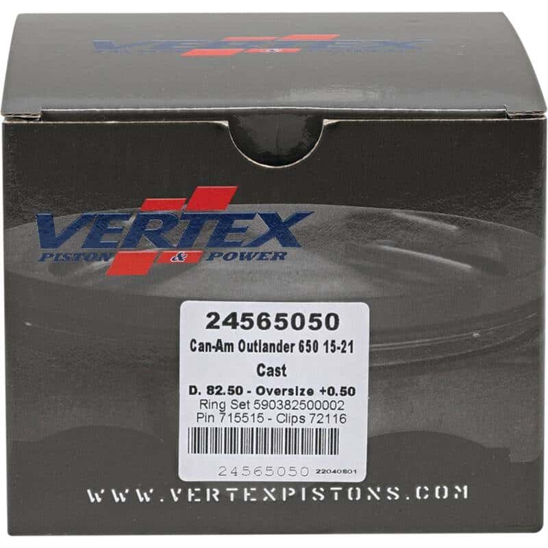 Vertex Pistons — Vertex Piston 04-05 Can-Am Outlander 330 2x4 330cc +0.50mm Oversized Cast Replica Piston Kit - view 4