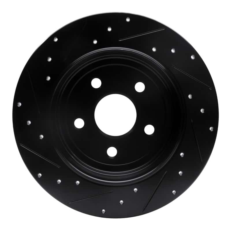 R1 Concepts — R1 11-22 Dodge Durango Rear Right Drilled & Slotted Black Brake Rotor
R1 Brake Rotor Drill - view 5