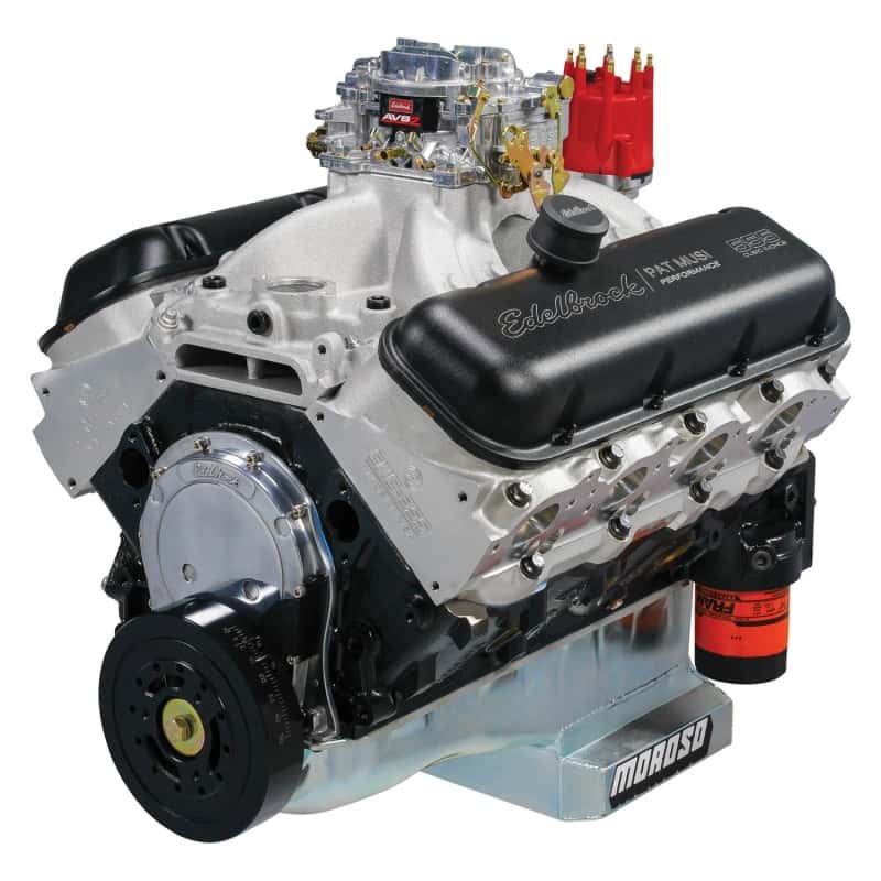 Edelbrock — Edelbrock Crate Engine Edelbrock/Pat Musi 555 RPM XT BBC 675 HP Stock Exhaust Port Location
{"Sellable":"Yes"}
CRATE ENGINE - view 8