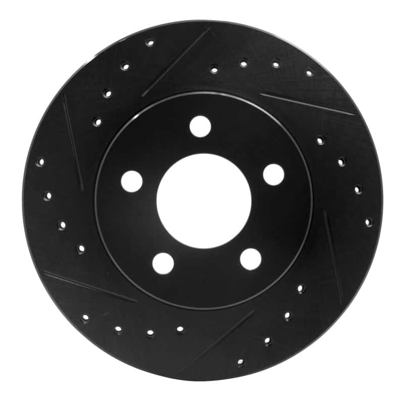 R1 Concepts — R1 95-02 Ford Ranger (USA/Canada) Front Left Drilled & Slotted Black Brake Rotor
R1 Brake Rotor Drill - view 1