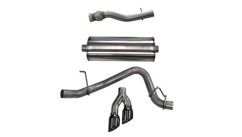 CORSA Performance — Corsa 2015-2020 GMC Yukon Denali XL 6.2L V8 3in Cat-Back Single Side Exit Twin 4in Black Tips
Exhaust - view 1