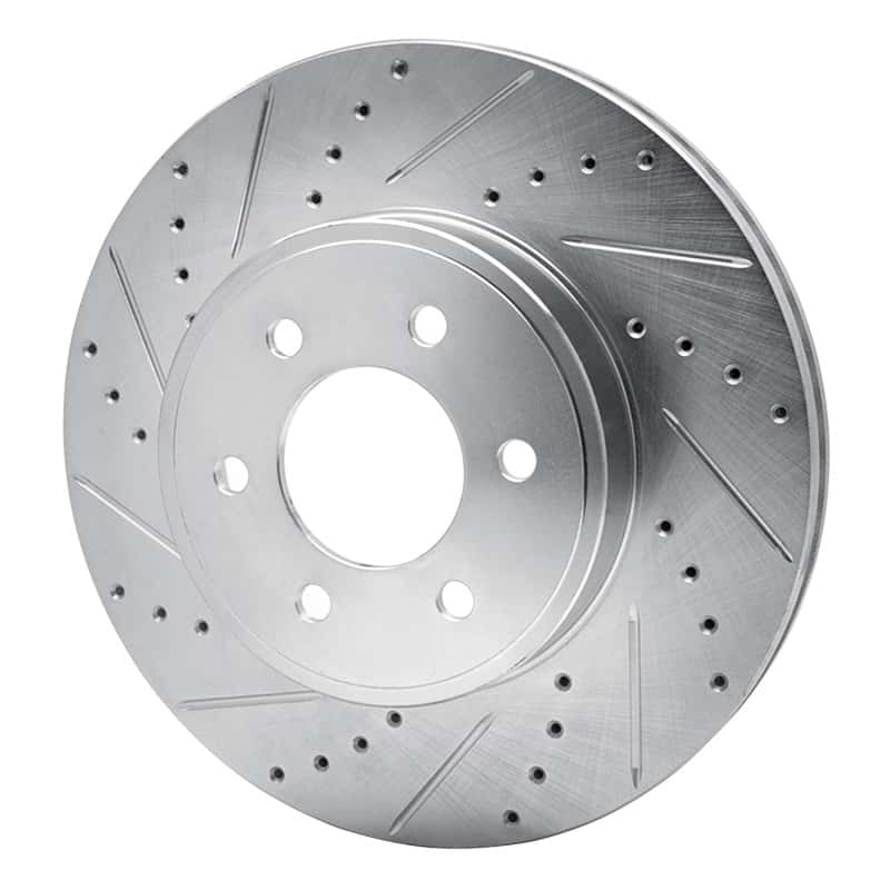 R1 Concepts — R1 03-03 Dodge Durango Front Left Drilled & Slotted Silver Brake Rotor
R1 Brake Rotor Drill - view 2