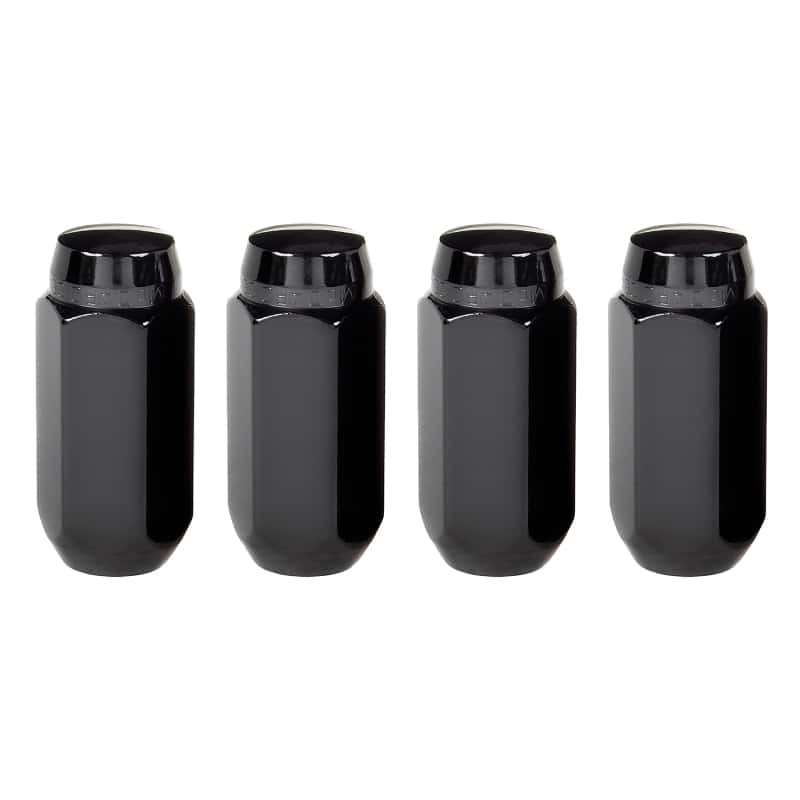 McGard — McGard Hex Lug Nut (Cone Seat) M14X1.5 / 13/16 Hex / 1.945in. Length (4-Pack) - Black - view 1