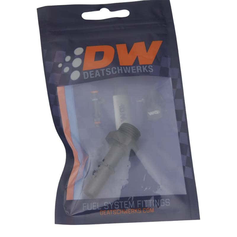 DeatschWerks — DeatschWerks 6AN ORB Male to 3/8in Male EFI Quick Connect Adapter - Anodized Matte Black
Lines & Fittings - view 2
