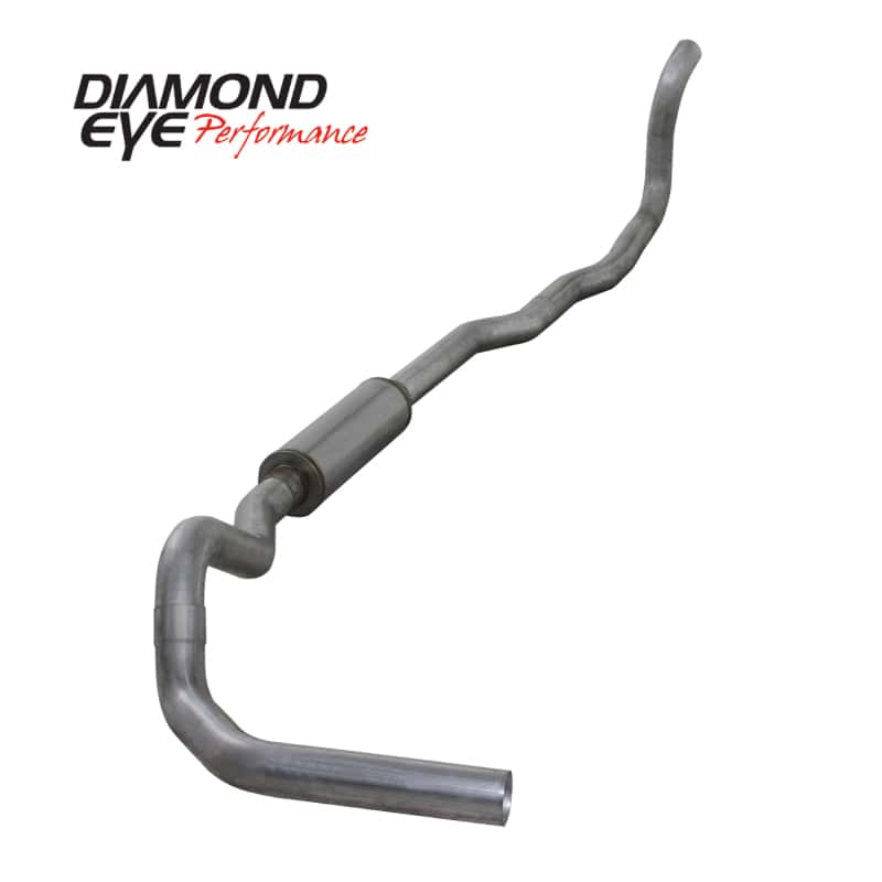 Diamond Eye Performance — Diamond Eye KIT 4in CLAMP Turbo Back SGL AL: 89-93 DODGE CUMMINS 5.9L - view 1
