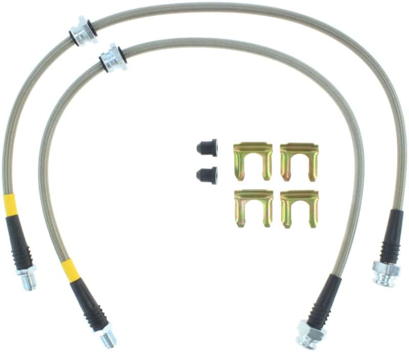 Stoptech — StopTech 89-98 Nissan 240SX (5 Lug w/ 300ZX Upgrade) Front Stainless Steel Brake Lines
SS Brake Lines - view 3