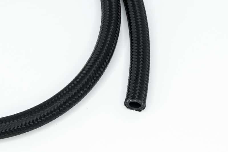 DeatschWerks — DeatschWerks 6AN Black Nylon Braided CPE Hose 20 Feet - view 3
