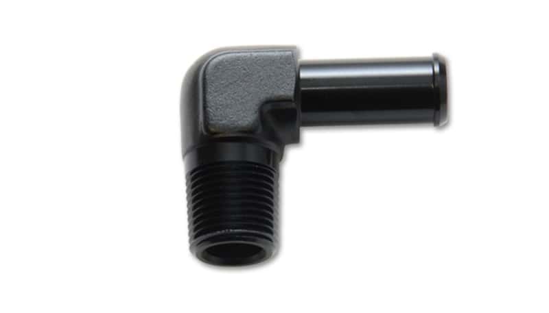 Vibrant — Vibrant 1/4 NPT to 3/8in Barb Straight Fitting 90 Deg Adapter - Aluminum
Multi-PurposeFitting
1/4NPTML3/8"Brb90Deg
1/4"ML-3/8"Barb90Deg - view 1