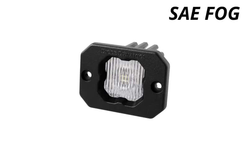 Diode Dynamics — Diode Dynamics Stage Series C1 LED Pod - White SAE Fog Flush ABL Each - view 2