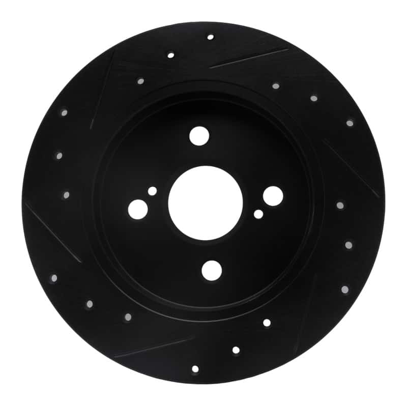 R1 Concepts — R1 12-18 Toyota Yaris (USA/Canada) Rear Right Drilled & Slotted Black Brake Rotor
R1 Brake Rotor Drill - view 5