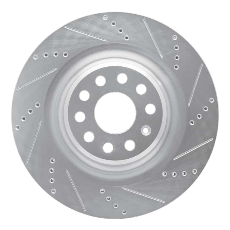 R1 Concepts — R1 12-21 Tesla Model S Rear Right Drilled & Slotted Silver Brake Rotor
R1 Brake Rotor Drill - view 1