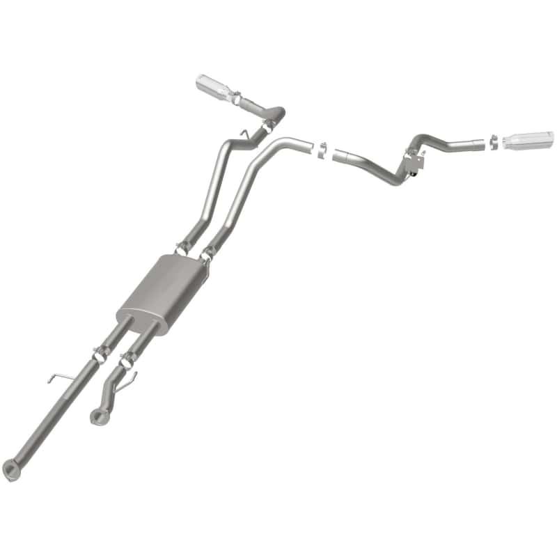 Magnaflow — MagnaFlow Cat-Back 10-15 Toyota Tundra SC LB / CC SB 4.6L/5.7L V8 SS 2.5 Dual Split Rear 4in Tip
Cat-Back - view 28