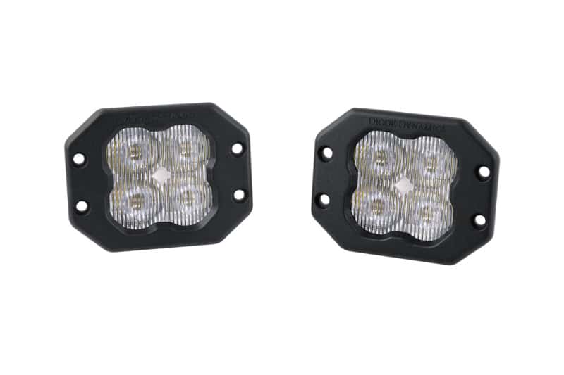 Diode Dynamics — Diode Dynamics SS3 Pro ABL - White SAE Fog Flush (Pair) - view 1