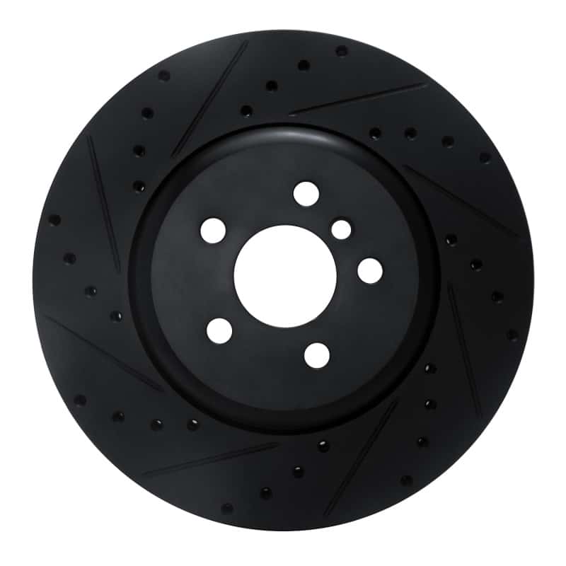 R1 Concepts — R1 17-25 BMW 430I Front Left Drilled & Slotted Black Brake Rotor
R1 Brake Rotor Drill - view 1