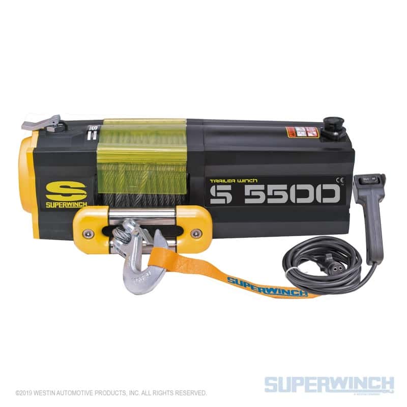 Superwinch — Superwinch 5500 LBS 12V DC 7/32in x 60ft Steel Rope S5500 Winch
Winch - view 4
