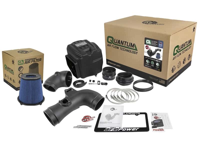 aFe — aFe Quantum Pro 5R Cold Air Intake System 11-16 GM/Chevy Duramax V8-6.6L LML - Oiled
QUANTUM Intake - view 5