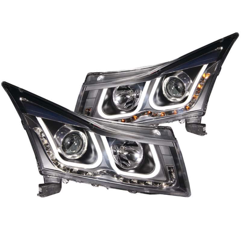 ANZO — ANZO 2011-2015 Chevrolet Cruze Projector Headlights w/ U-Bar Black
Head Light Set
HdLtSet - view 1