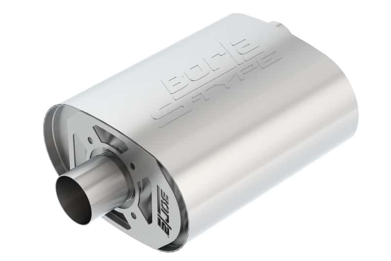 Borla — Borla CrateMuffler Ford Coyote 5.0L S-Type 2.5in Offset/Center 12inx6inx10.34in Muffler
CrateMuffler - view 2