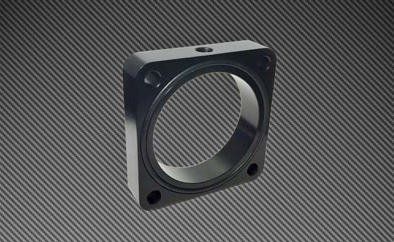 Torque Solution — Torque Solution Throttle Body Spacer 2013+ Subaru BRZ/Scion FR-S - Black - view 1