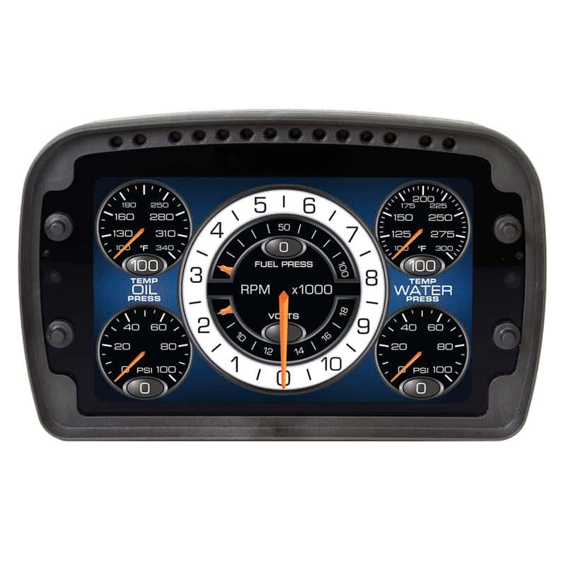 AutoMeter — Autometer Racing Instrument Display Color LCD Including Shift and Alarm Lights Datalogging CD7
LCD COMPETITION DASH - view 3