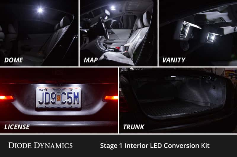 Diode Dynamics — Diode Dynamics 16-22 Toyota Prius Interior LED Kit Cool White Stage 1 - view 4