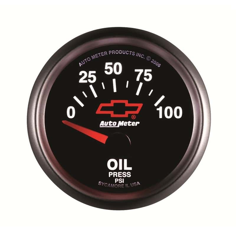 AutoMeter — Autometer Oil Pressure 2-1/16, 0-100 PSI - Red Bowtie
2-1/16" OIL PRESS, 0 - view 8