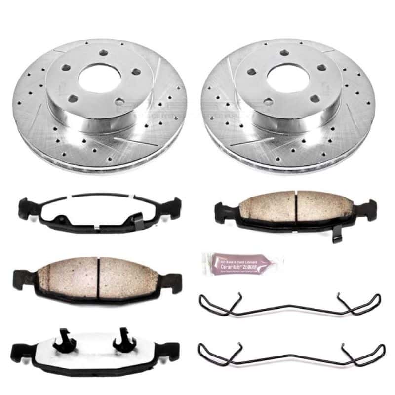 PowerStop — Power Stop 99-02 Jeep Grand Cherokee Front Z36 Truck & Tow Brake Kit - view 1