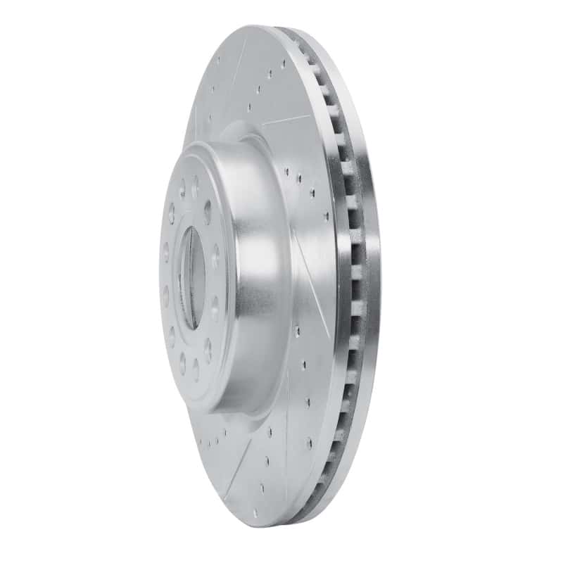 R1 Concepts — R1 2019-2025 Ram 1500 Front Left Drilled & Slotted Silver Brake Rotor
R1 Brake Rotor Drill - view 2
