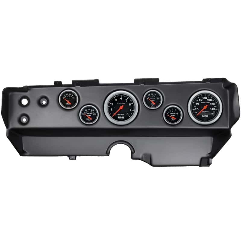 AutoMeter — Autometer Sport-Comp 70-74 E-Body/Cuda/Challenger Dash Kit 6pc Tach / MPH / Fuel / Oil / WTMP / Volt
GA KT EBODY 70-74 SC - view 1