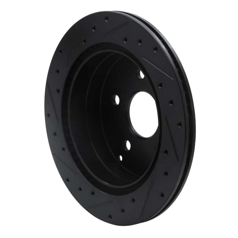 R1 Concepts — R1 10-17 Chevrolet Equinox Rear Right Drilled & Slotted Black Brake Rotor
R1 Brake Rotor Drill - view 4