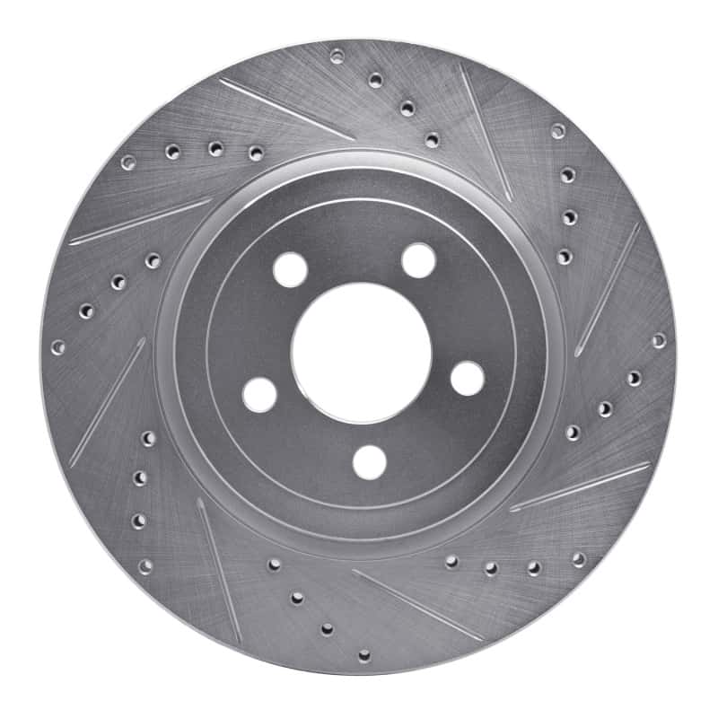 R1 Concepts — R1 05-23 Chrysler 300 Front Right Drilled & Slotted Silver Brake Rotor
R1 Brake Rotor Drill - view 1