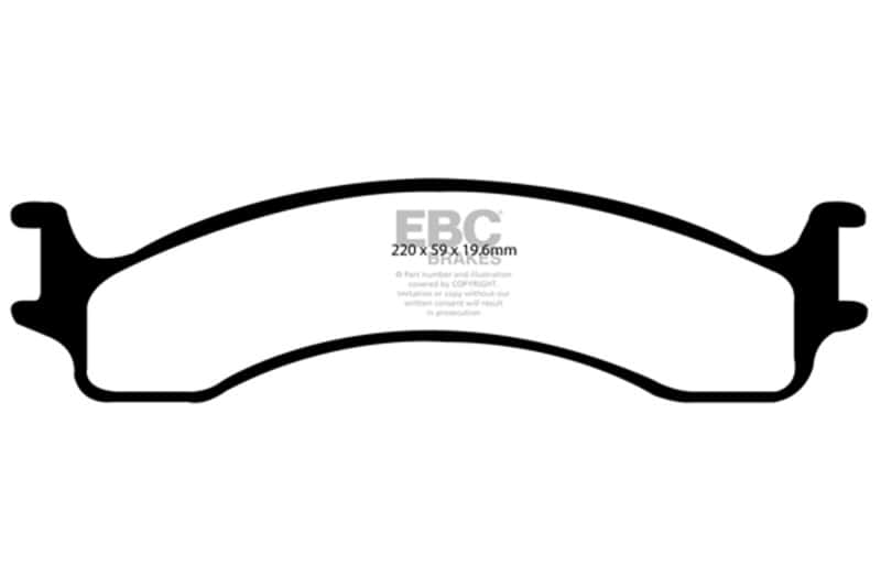 EBC — EBC 00-02 Dodge Ram 2500 Pick-up 5.2 2WD Greenstuff Front Brake Pads
Disc Brake Pad - view 1