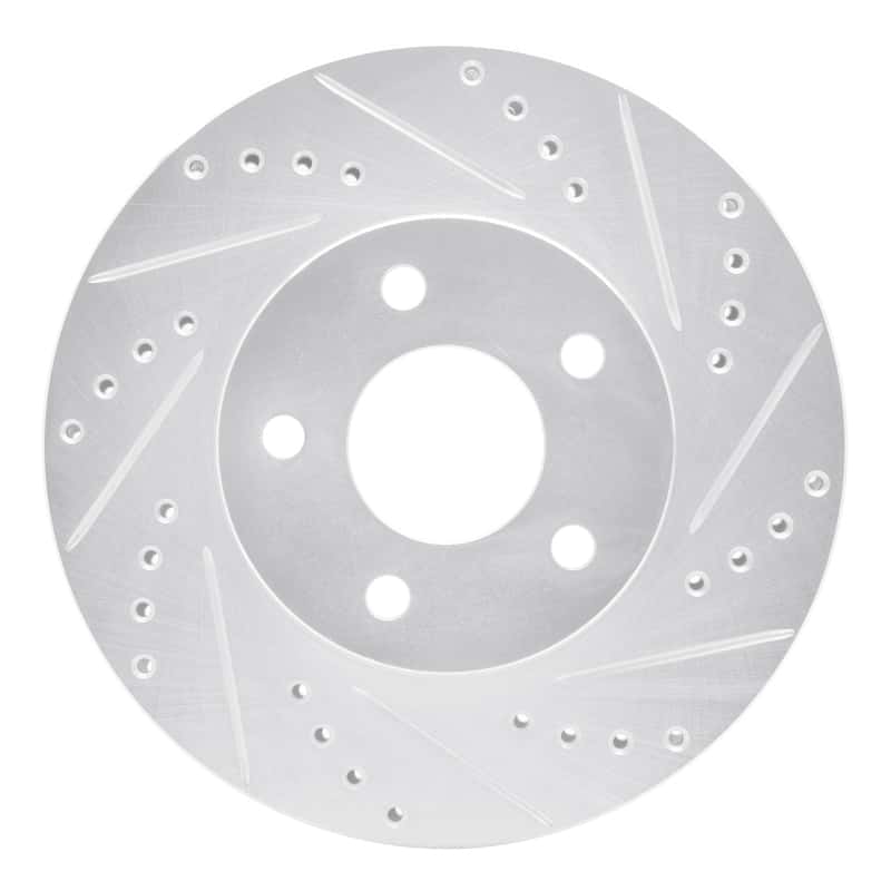 R1 Concepts — R1 07-10 Chevrolet COBALT Front Right Drilled & Slotted Silver Brake Rotor
R1 Brake Rotor Drill - view 1