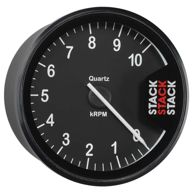 AutoMeter — Autometer Stack Clubman Tachometer 80mm 0-10K RPM - Black
Tach Club Blk 10kRPM - view 3