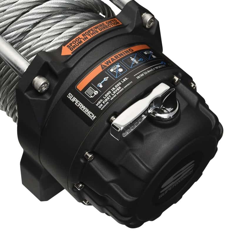 Superwinch — Superwinch 15000 LBS 12V DC 7/16in x 82ft Wire Rope Tiger Shark 11500 Winch - view 9