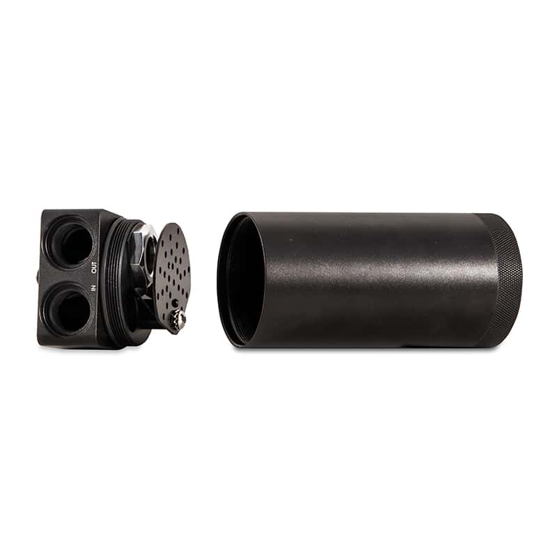 Mishimoto — Mishimoto 2018+ Jeep Wrangler JL 2.0L Baffled Oil Catch Can Kit - Black
Oil Catch Can Kit - view 4