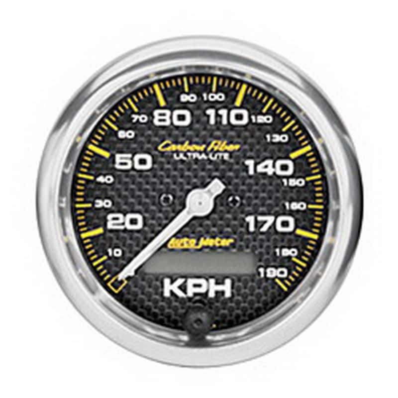AutoMeter — Autometer Carbon Fiber 85.7mm 190 KPH Range Speedometer Elect. Programmable Gauge
GA 3.4" SPD EL K CF - view 2