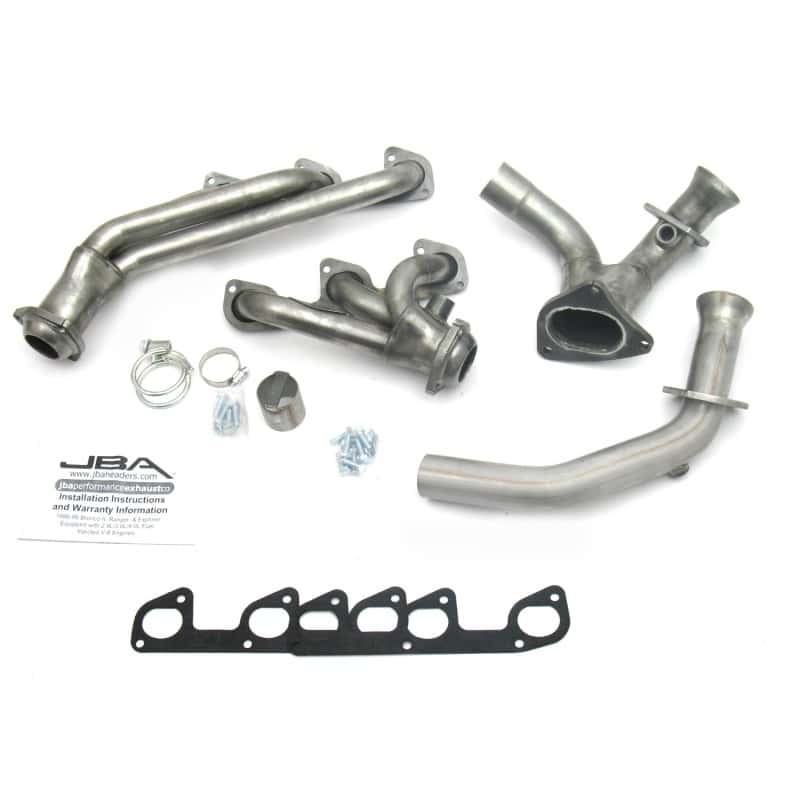 JBA — JBA 95-97 Ford Ranger 4.0L OHV 1-1/2in Primary Raw 409SS Cat4Ward Header
Exhaust Header - view 2