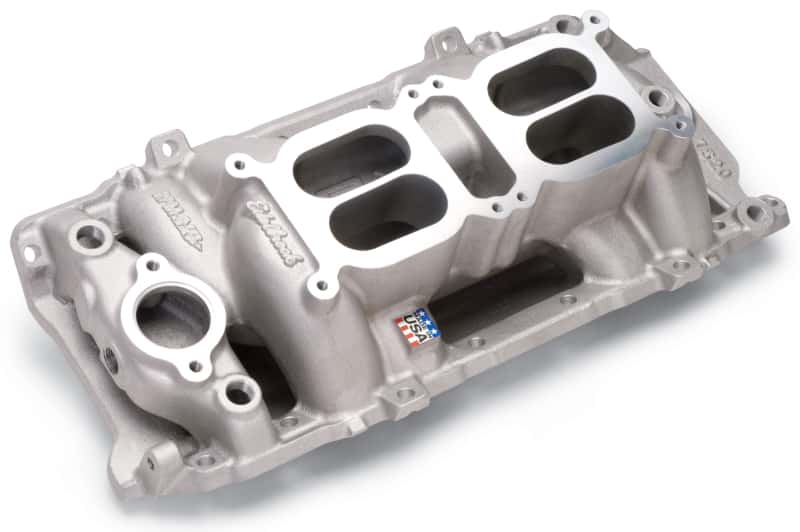 Edelbrock — Edelbrock Manifold Dual Quad RPM Air Gap BB Chevy Oval Port
MANIFOLD - view 4