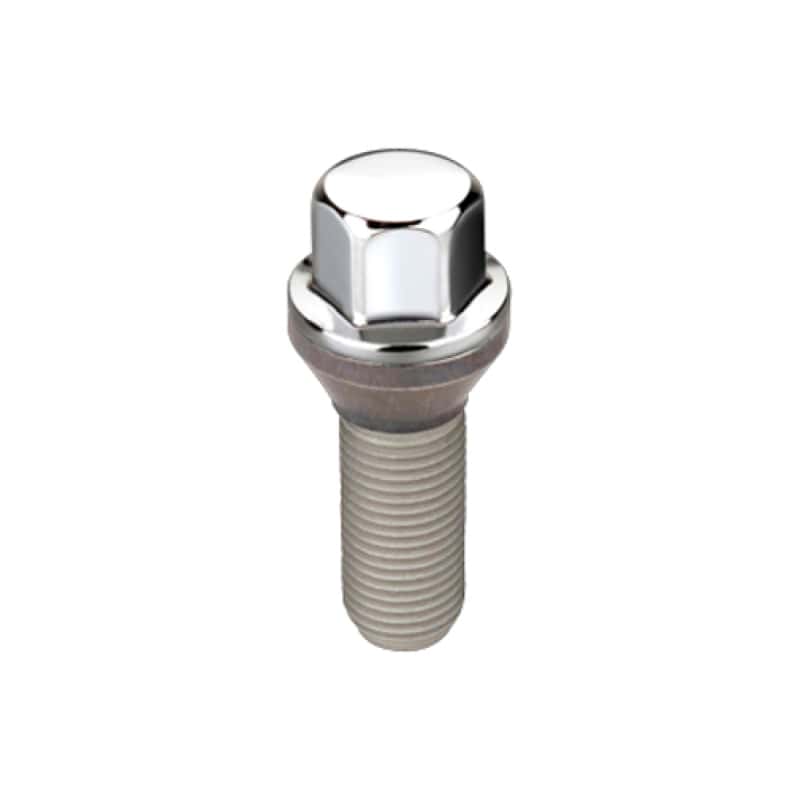 McGard — McGard Hex Lug Bolt (Cone Seat) M12X1.25 / 17mm Hex / 25.6mm Shank Length (Box of 50) - Chrome - view 1