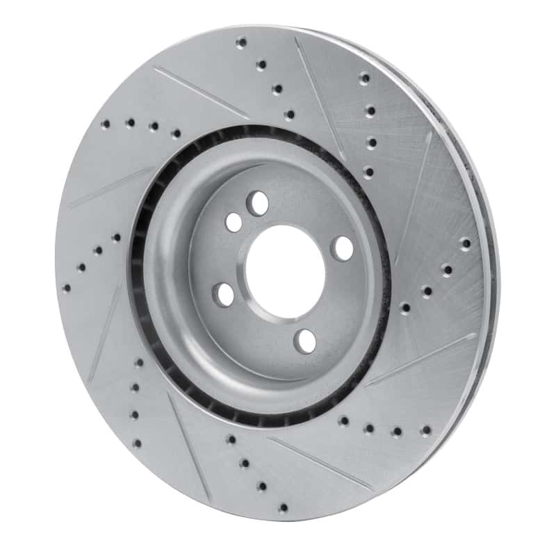 R1 Concepts — R1 13-13 Mini Cooper (Excl Clubman) Front Left Drilled & Slotted Silver Brake Rotor
R1 Brake Rotor Drill - view 4