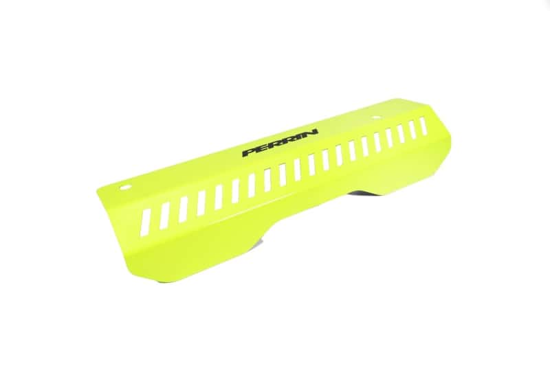 Perrin Performance — PERRIN 22-25 Subaru WRX Pulley Cover - Neon Yellow (SHORT - For Use w/PERRIN AOS) - view 1