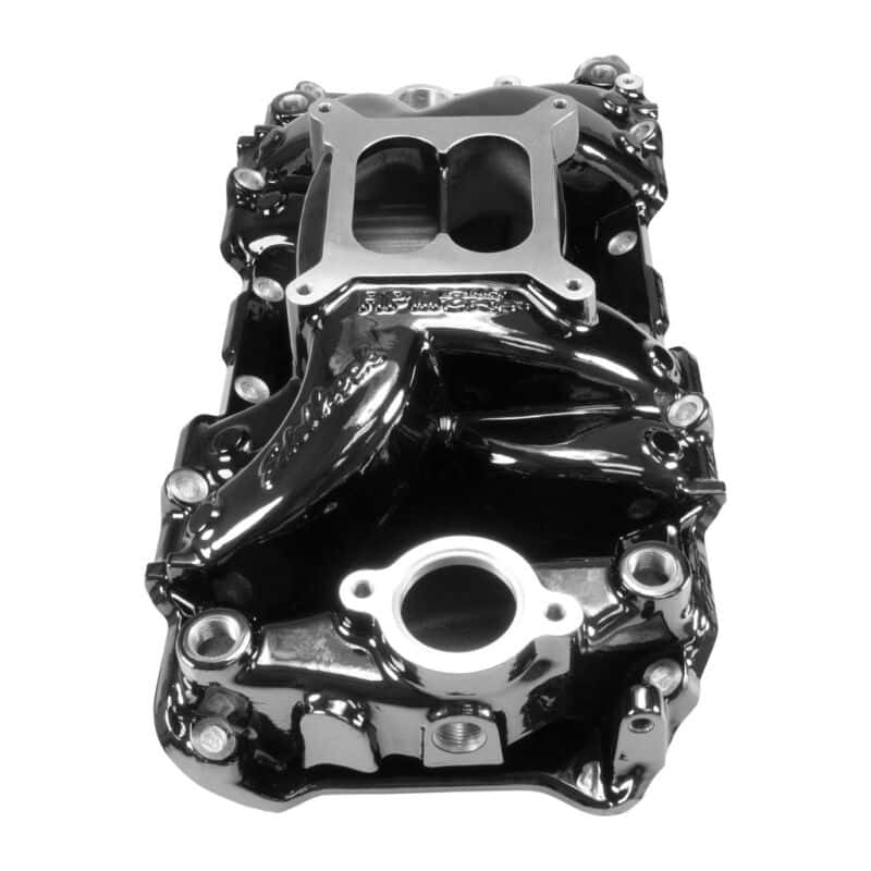 Edelbrock — Edelbrock B/B Chev Rect Port RPM Air-Gap Manifold - Black Plasma Finish - view 3