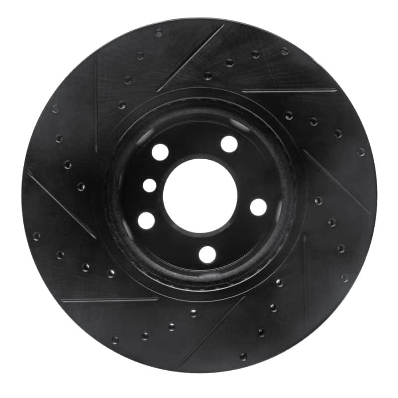 R1 Concepts — R1 11-18 BMW X4 Front Right Drilled & Slotted Black Brake Rotor
R1 Brake Rotor Drill - view 5