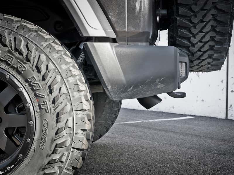 aFe — aFe MACH Force-Xp Axle-Back Exhaust System w/Black Tip 18-20 Jeep Wrangler L4-2.0T / V6-3.6L
Axle-Back Exhaust - view 2