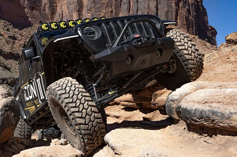 ICON — ICON 2018+ Jeep Wrangler JL / 2020+ Jeep Gladiator JT Pro Recessed Impact Front Bumper w/Bar & Tabs
FRONT BUMPER - view 3