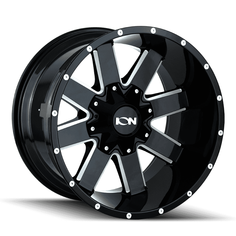 ION Wheels — ION Type 141 17x9 / 6x135 BP / 18mm Offset / 106mm Hub Gloss Black Milled Wheel
ION 141 - view 1