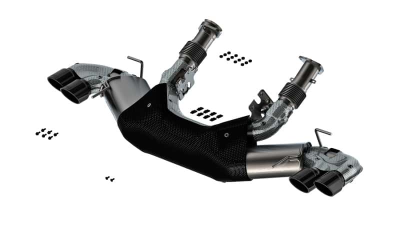 Borla — Borla 20-24 Chevy Corvette 6.2L V8 AT w/o NPP 3in S-Type Catback Exhaust - Black Chrome Tips
Cat-Back System - view 1